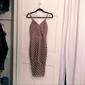 Tan Midi Dress